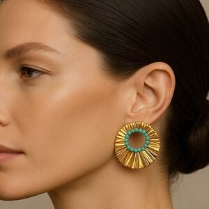 Milly Gold Stainless Steel Earrings